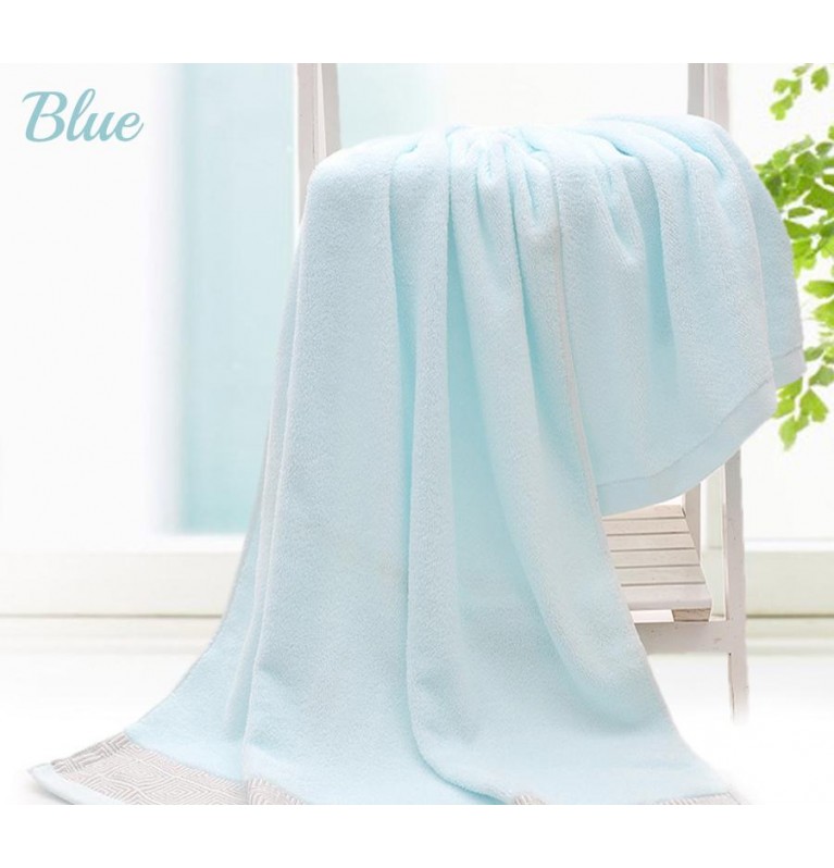 100% Pure Cotton Bath Towel - Blue