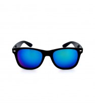 Classic Designer Sunglasses In Reflective Blue/Green