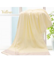 100% Pure Cotton Bath Towel - Yellow