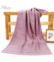 Premium Absorbent Bamboo Fiber Bath Towel in Plum