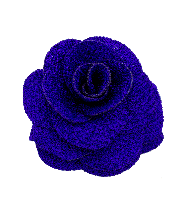 Textured Rose Hair Clip in Cobalt Blue