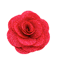 Textured Rose Hair Clip in Hot Pink