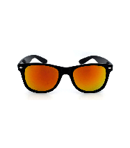 Classic Designer Sunglasses In Reflective Red/Orange