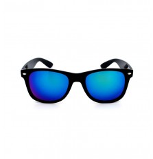 Classic Designer Sunglasses In Reflective Blue/Green