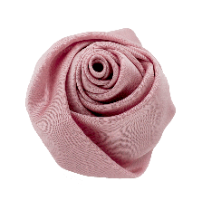 Satin Rose Hair Clip in Pink