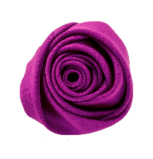 Satin Rose Hair Clip in Purple