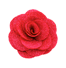 Textured Rose Hair Clip in Hot Pink