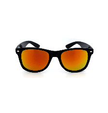 Classic Designer Sunglasses In Reflective Red/Orange
