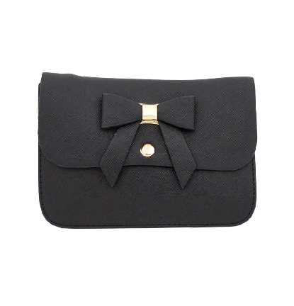Classic Ribbon Mini Crossbody Bag In Black
