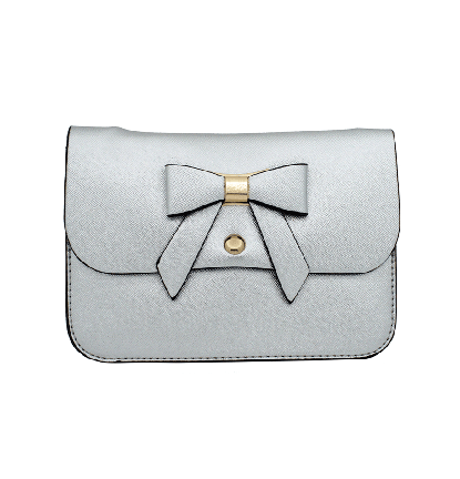 Classic Ribbon Mini Crossbody Bag In Silver